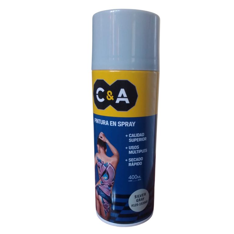 Pintura Spray C&A Silver Gray #125 - Gris