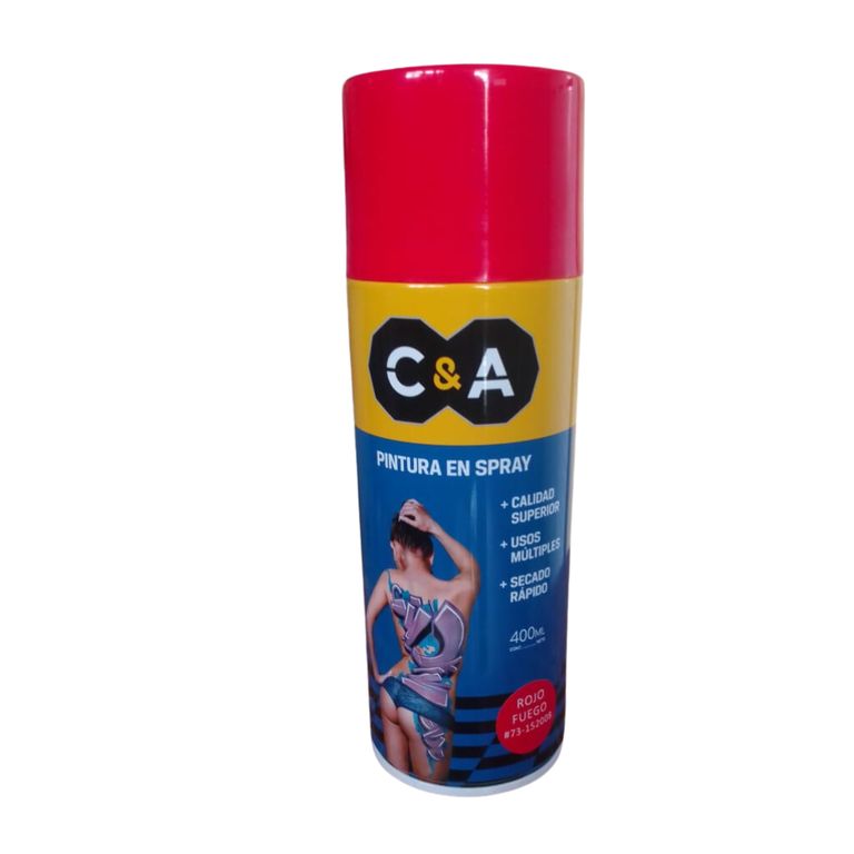Pintura Spray C&A Rojo Fuego #73 - Rojo