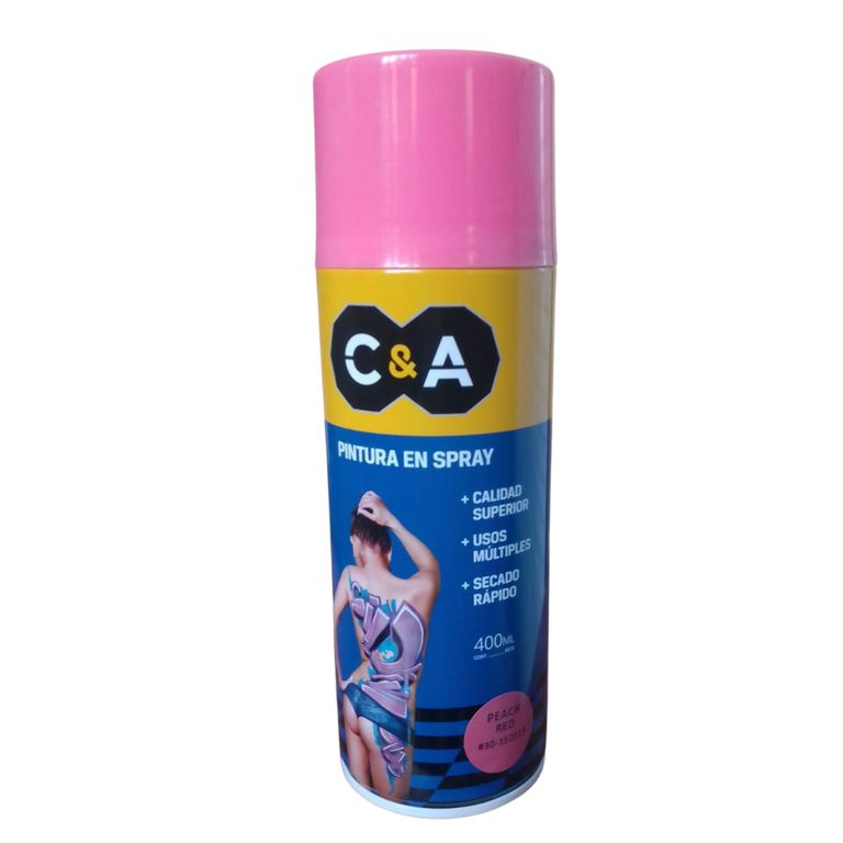Pintura Spray C&A Peach Red #30 - Rosado