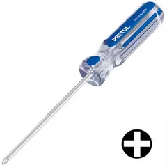 PRETUL - Desarmador Estrella 1/4" x 8" Mango PVC 21475 - Azul