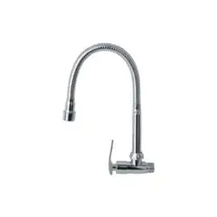 C AND A TOOLS - Llave Lavadero Flexible Pared Ac.Inox. Modelo Z Pico Chico C&A - Gris