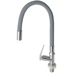 C AND A TOOLS - Llave Lavadero Flexible Mueble Ac. Inox. Color Gris C&A - Plomo