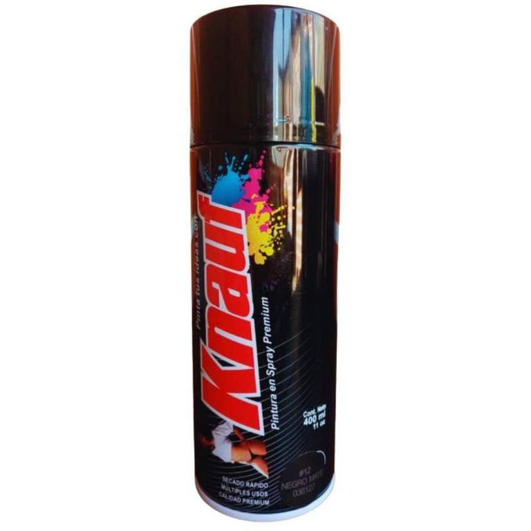 Pintura Spray Negro Mate #12 - Negro
