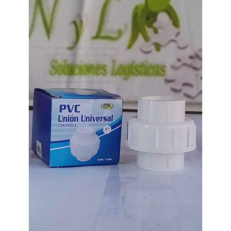 Unión Universal PVC 1" Sin Rosca C&A - Blanco