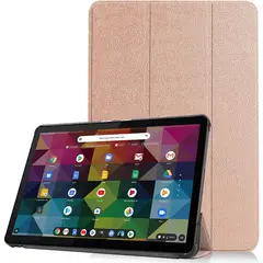 GENERICO - Funda Book Cover para Tablet Lenovo Chromebook Duet 10.1 X636 Dorado