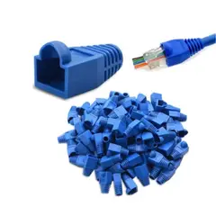 GENERICO - Capuchon rj45 manga protectora plug rj45 capucha rj45 X 100 Unidades