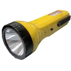 GENERICO - Linterna Recargable Solar y Bateria Home Light LED 1 + 4 - Amarilla