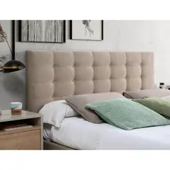 GENERICO - Cabecera Cuadricula Queen Beige La Industria