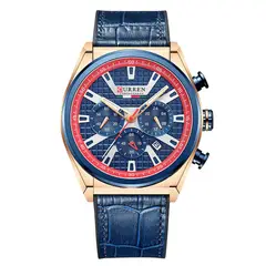 CURREN - RELOJ 8392 AZUL ROJO