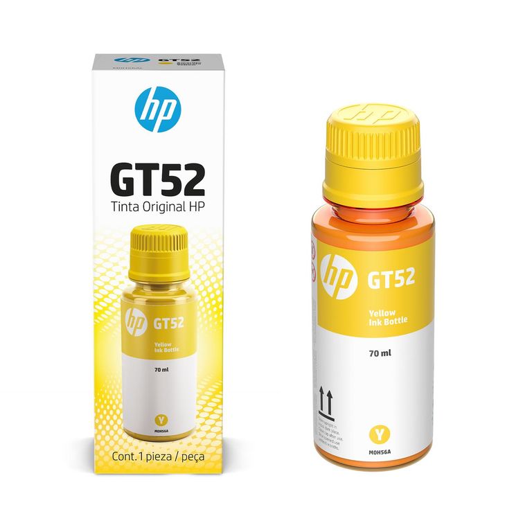 Botella Tinta Gt52 Amarillo Impresora Deskjet Gt 70Ml