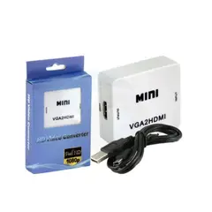 GENERICO - Convertidor Adapatador Vga A Hdmi Con Audio Full Hd Mini VGA2HDMI
