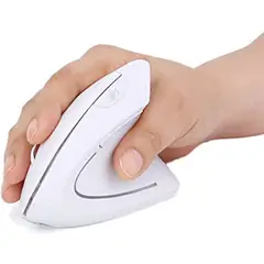 GENERICO - Mouse Vertical Inalambrico Ergonómico Usb Evita Túnel Carpiano Blanco