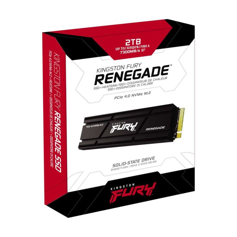 SSD disco solido FURY Renegade 2TB Disipador PCIe 4.0 M.2 PS5 Ready