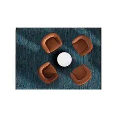 GENERICO - Alfombra Champiñon Decoghar Azul 150x210cm