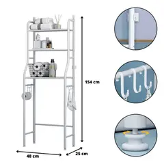 GENERICO - Estante Organizador Para Baño 3 Niveles