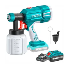 TOTAL TOOLS - PISTOLA DE PINTAR 20V COMPRESOR INALAMBRICO BAT 4 AH TOTAL