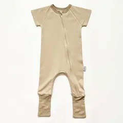 GENERICO - Enterizo Baby Baloo Zippy Cotton Manga Corta Sand