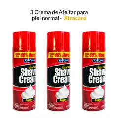 GENERICO - 3 crema de afeitar xtracare - para piel normal