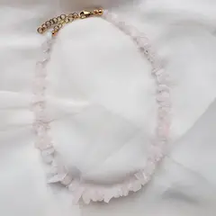 INTUERI - Gargantilla cuarzo rosa