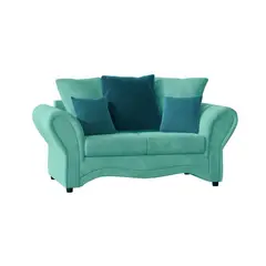 HOME PREMIUM - Sofa 2 Cuerpos Lasso Turquesa.