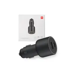 XIAOMI - Cargador de Auto 100W Carga rápida USB-C Dual Negro