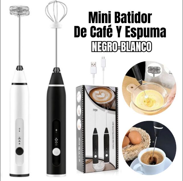 Batidora Manual Recargable USB