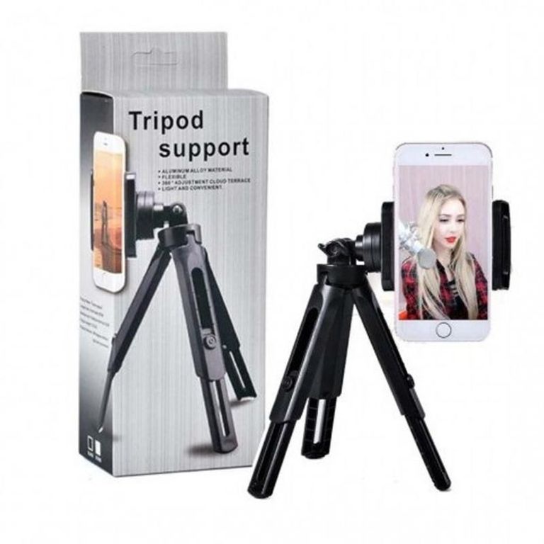 Mini Trípode 360° Estabilizador con Adaptador para Celular Cámara Tlf