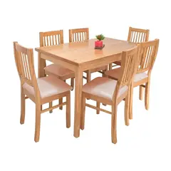 HOME PREMIUM - Juego de Comedor 6 Sillas Vilma Rosado.