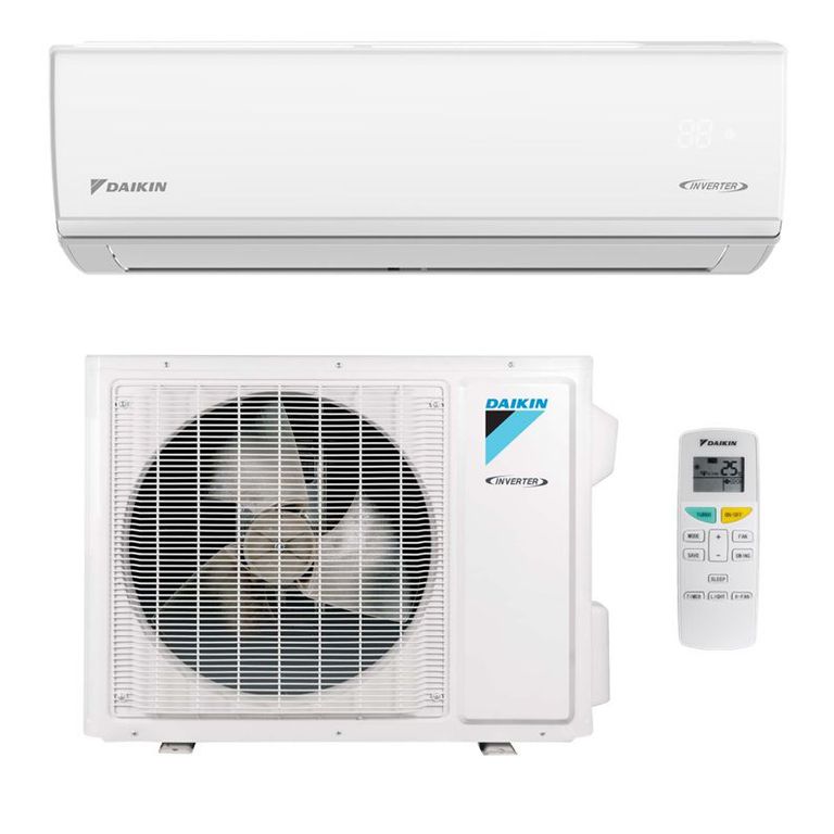 Aire Acondicionado 24,000BTU/H 30 a 40m2 Frío-Calor Inverter.