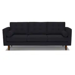 FABIANI HOME - Sofa Jordan 3 Cuerpos Negro
