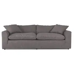 FABIANI HOME - Sofa Mia 3 Cuerpos Gris Oscuro