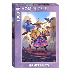 HOM PUZZLE - Rompecabezas 1000 pzs Habitants - Pescador con cormorán