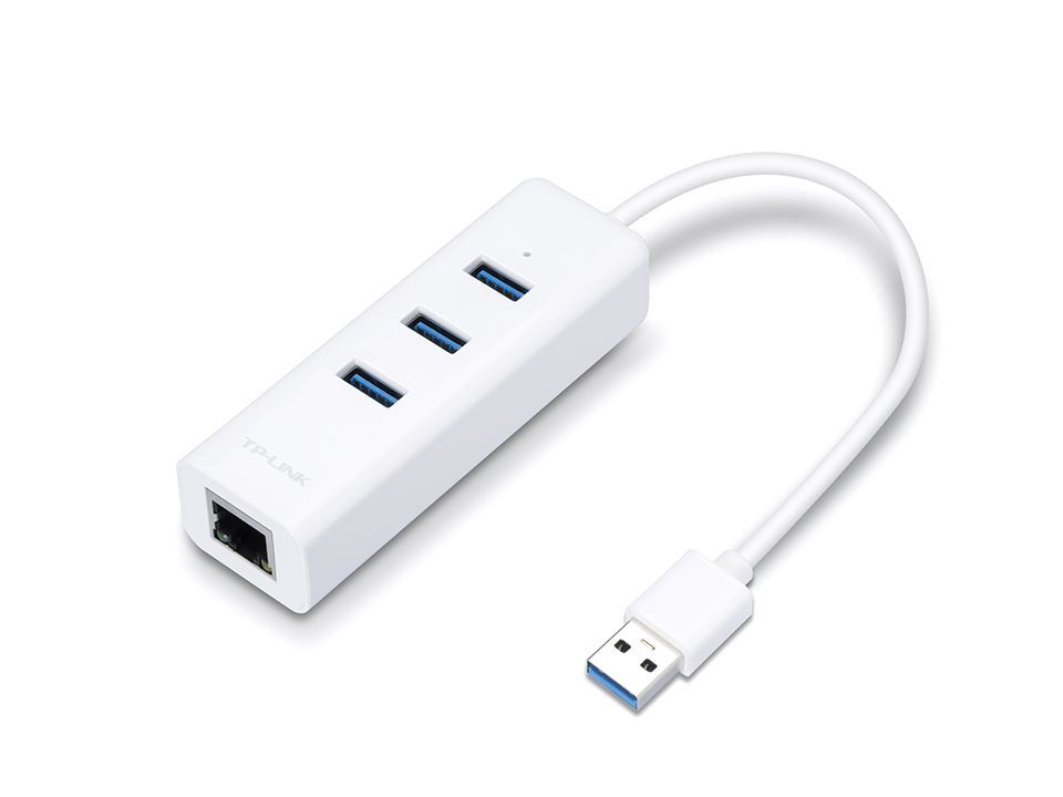 Adaptador USB con HUB de 3 Puertos USB 3.0 Gigabit UE330