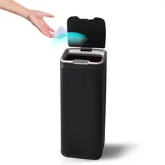 KOTIINI - Basurero Sensor acero 30L negro