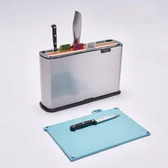 KOTIINI - Set 4 tablas de picar con base y porta cuchillos Index Plus