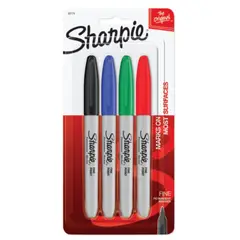 SHARPIE - Marcador Permanente Punta Fina X4