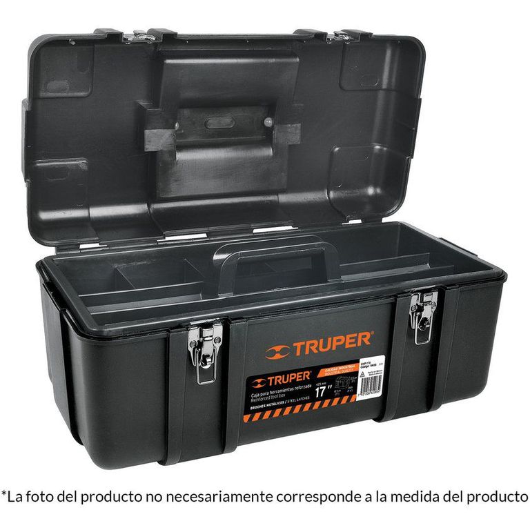 Caja de Herramientas 17" Polipropileno 19656 - Negra