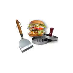 GENERICO - Molde Para Hamburguesa Prensa Hamburguesa Espátula