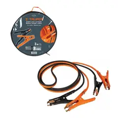 TRUPER - Cable Pasa Corriente Para Bateria Auto 3 Mts