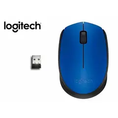 LOGITECH - Mouse M170 Azul Wireless Inalambrico Laptop