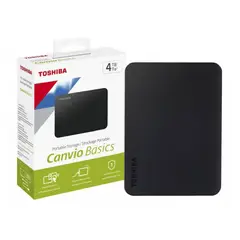 TOSHIBA - Disco Duro de 4TB Externo Canvio Basic USB 3.0 Black