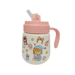 INSPIRA - Taza Térmica de Cerámica Kawaii con Sorbete