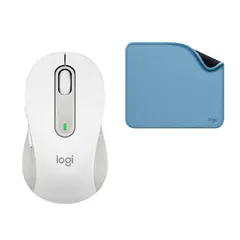 LOGITECH - Mouse Signature M650 Blanco Pad Mouse Antisalpicaduras Blue