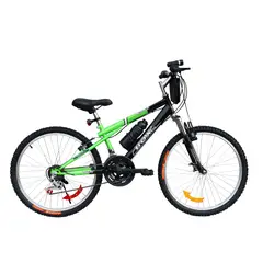 Box Bike - Bicicleta Box MTB con Susp. Delantera Aro 24 - Negro & Verde