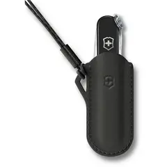 VICTORINOX - Estuche de cuero dark illusion negro