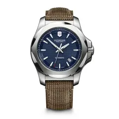 VICTORINOX - Reloj INOX Mechanical wood strap dial azul