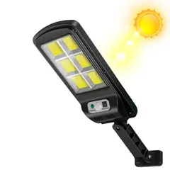 SEISA - Lampara Solar Exterior De 6 celdas Con Sensor de movimiento
