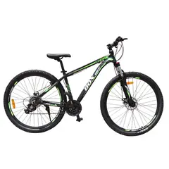 BOX BIKE - Bicicleta Box de Aluminio Aro 27.5 - Negro con Verde
