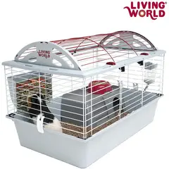 LIVING WORLD - Jaula para conejos equipada - deluxe habitat -