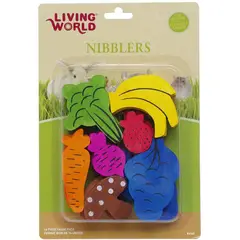 LIVING WORLD - Juguete masticable mix frutas y verduras de madera 14 piezas